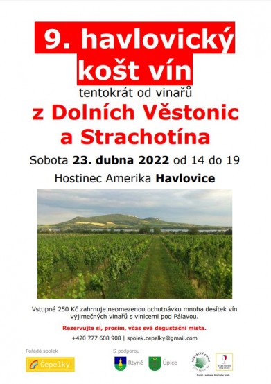 Degustace vín 23.4.2022 je za dveřmi!