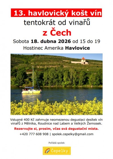 Degustace vín již za dveřmi a to 18.4.2026!
